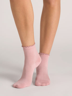 RUFFLE ANKLET | DK-GREEN