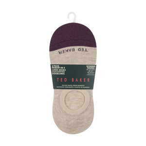 3PK WOMENS NON TERRY LINER | TAN