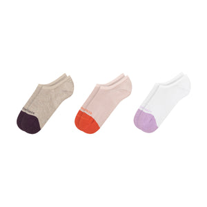 3PK WOMENS NON TERRY LINER | TAN