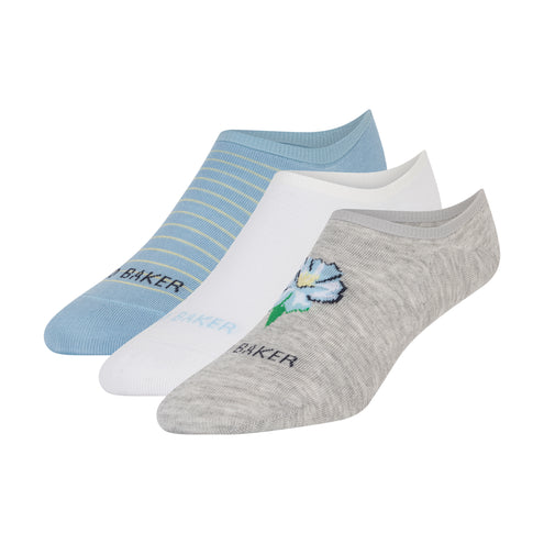 TRAINER LINER FLOWER PRINT | MEDIUM GREY