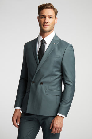 Ted Baker Double Breasted Wool Blend Suit Jacket