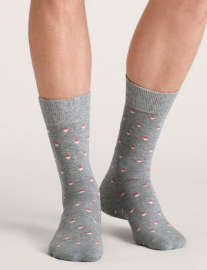 RAYURES GÉOMÉTRIQUES CREW | GRIS MOYEN