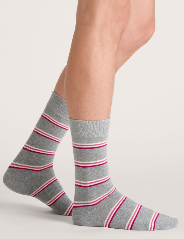 RAYURES GÉOMÉTRIQUES CREW | GRIS MOYEN