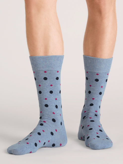 3 PAIRES DE CHAUSSETTES HOMME MONTANTES NON BOUCLÉES | BLEU