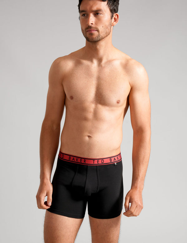 3PP LOGO BOXER | BLACK RED