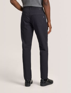 COMPACT HERRINGBONE TROUSERS | BLACK