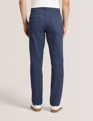 COMPACT HERRINGBONE TROUSERS | BLUE NIGHTS