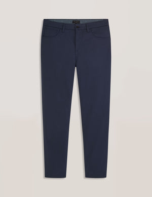 COMPACT HERRINGBONE TROUSERS | BLUE NIGHTS