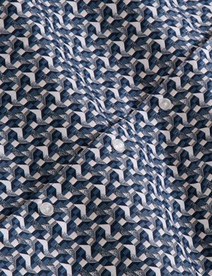 SOREN LONG SLEEVE ARCHIE PRINT SHIRT | DARK DENIM