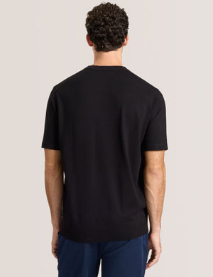 MODERN VISCOSE BLEND CREW | BLACK