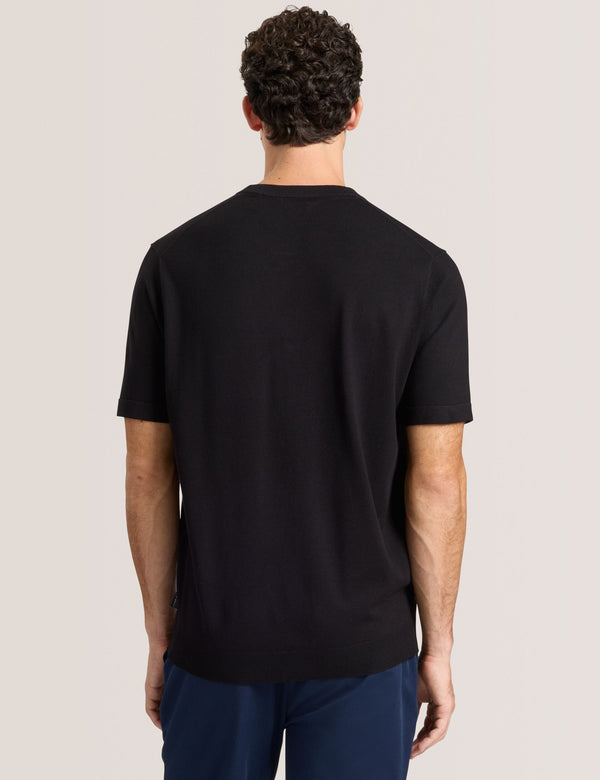MODERN VISCOSE BLEND CREW | BLACK