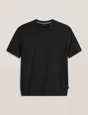 MODERN VISCOSE BLEND CREW | BLACK