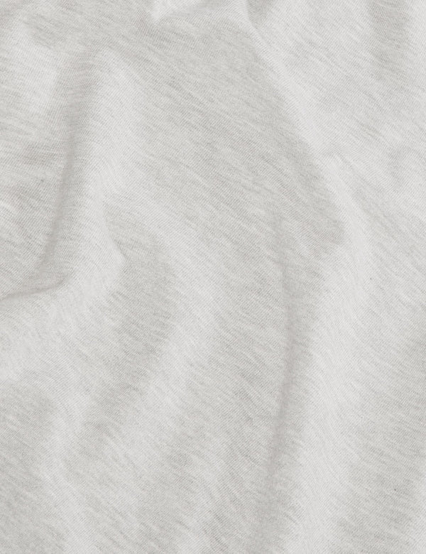 MODERN VISCOSE BLEND CREW | HIGH RISE GREY HEATHER