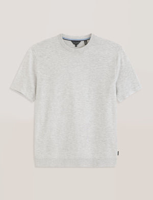 MODERN VISCOSE BLEND CREW | HIGH RISE GREY HEATHER