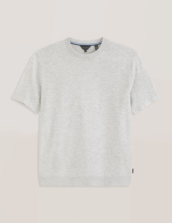 MODERN VISCOSE BLEND CREW | HIGH RISE GREY HEATHER