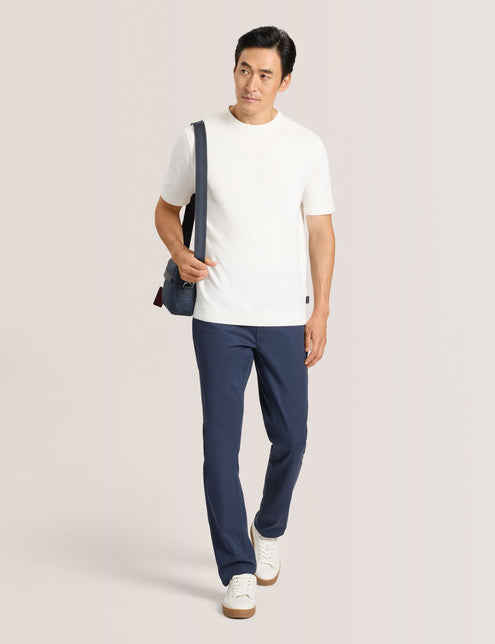 MODERN VISCOSE BLEND CREW | EGRET