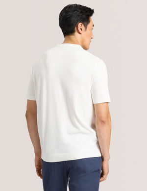 MODERN VISCOSE BLEND CREW | EGRET