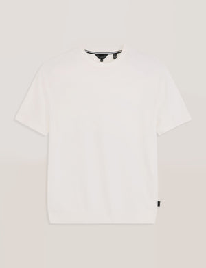 MODERN VISCOSE BLEND CREW | EGRET