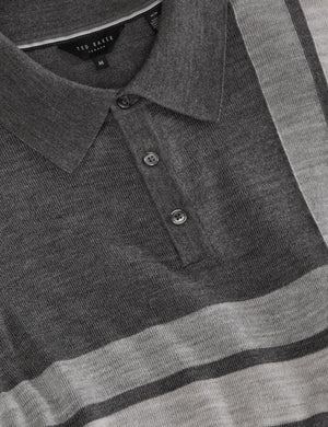 INTARSIA SWEATER POLO | CASTLEROCK HEATHER