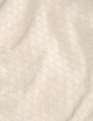 T STITCH LONG SLEEVE CREW NECK SWEATER | EGRET HEATHER