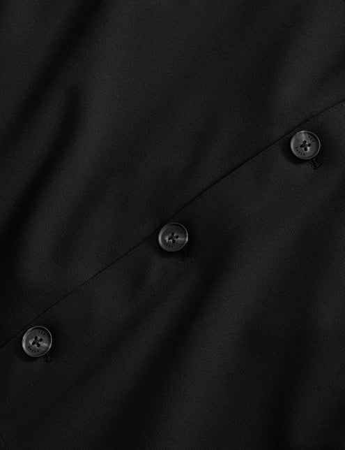 BUTTON FRONT SHACKET | BLACK