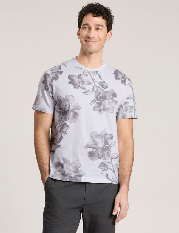 FLORAL GRAPHIC TEE | WHITE