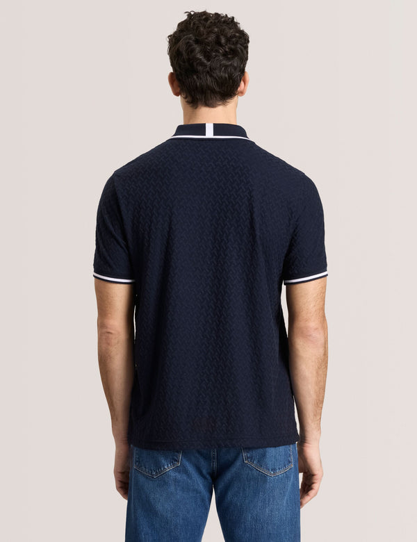 TEXTURE POLO | NAVY