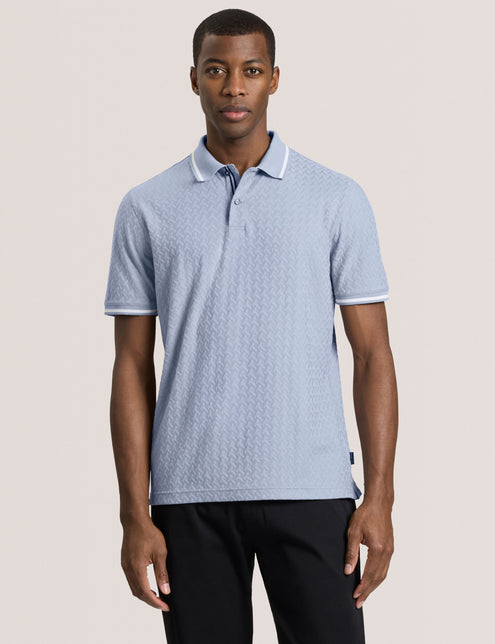 TEXTURE POLO | BLUE