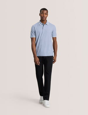 TEXTURE POLO | BLUE