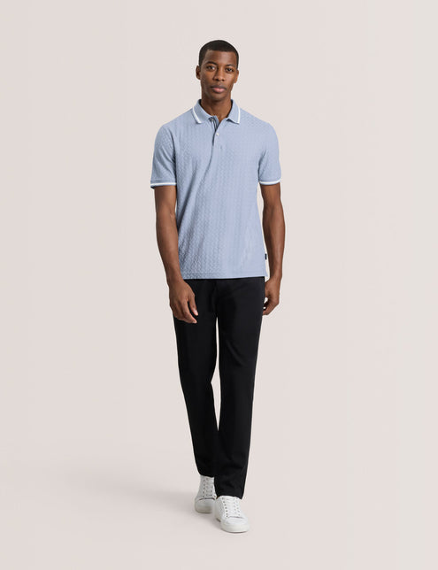 TEXTURE POLO | BLUE