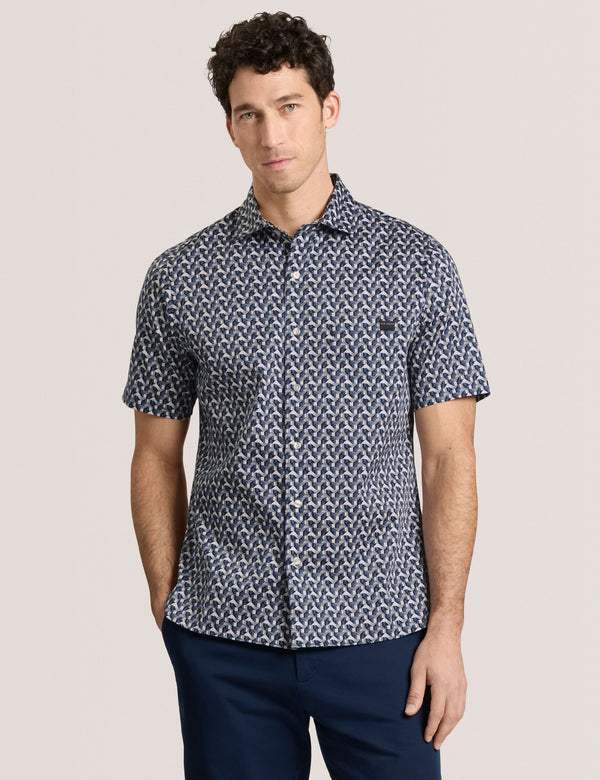 Printed Shirt | DARK NAVY
