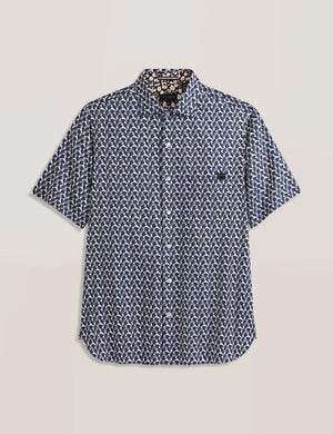 Printed Shirt | DARK NAVY