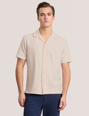 Textured Camp Shirt | IVORY