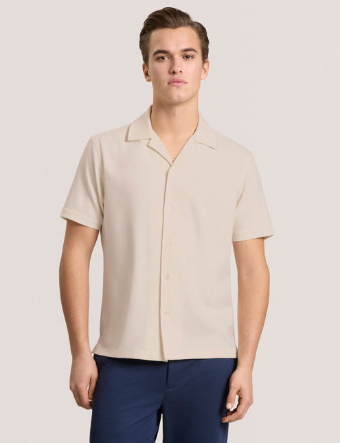Textured Camp Shirt | IVORY