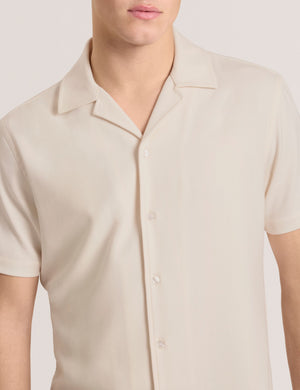 Textured Camp Shirt | IVORY