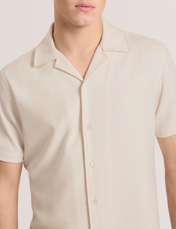 Textured Camp Shirt | IVORY