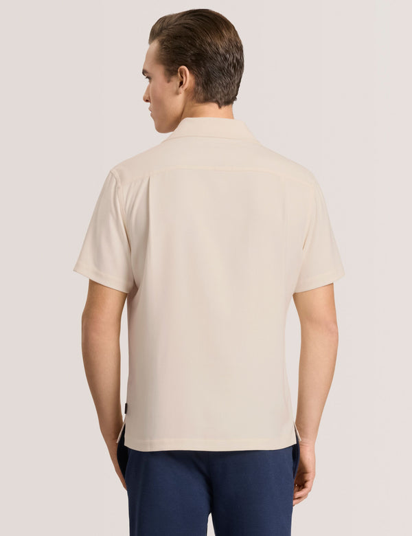 Textured Camp Shirt | IVORY