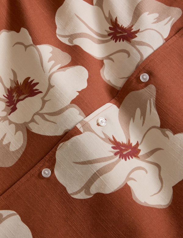 PRINTED SHIRT | BURNT ORANGE