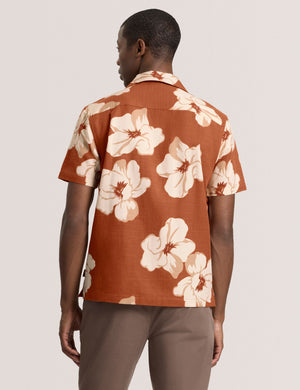 PRINTED SHIRT | BURNT ORANGE