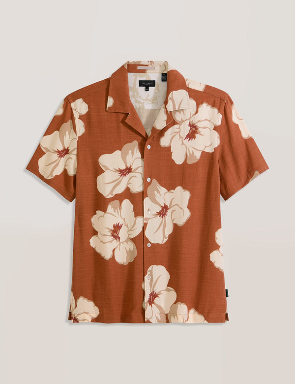 PRINTED SHIRT | BURNT ORANGE