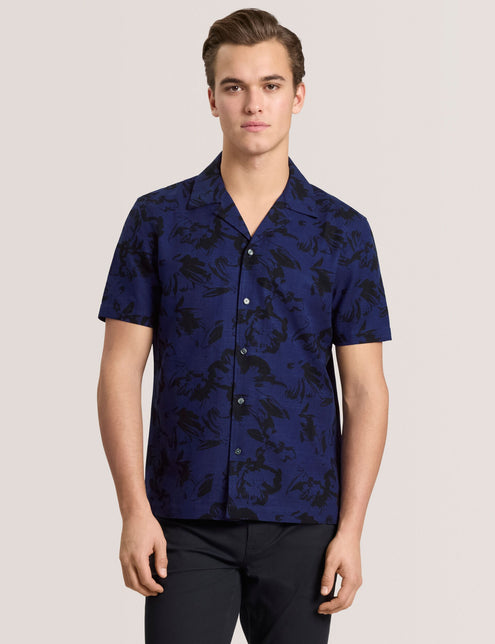 PRINTED SHIRT | NAVY