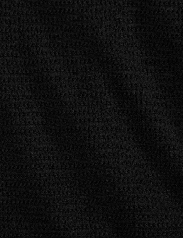 SWEATER POLO | BLACK