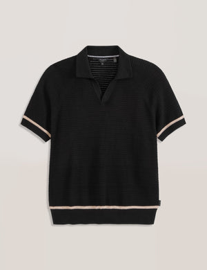 SWEATER POLO | BLACK