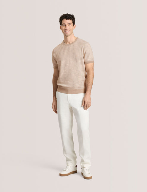 HERRINGBONE SWEATER | TAUPE